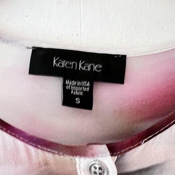 Karen Kane WatercolorFloral Print Georgette Tunic Blouse Size Small - Picture 6 of 11